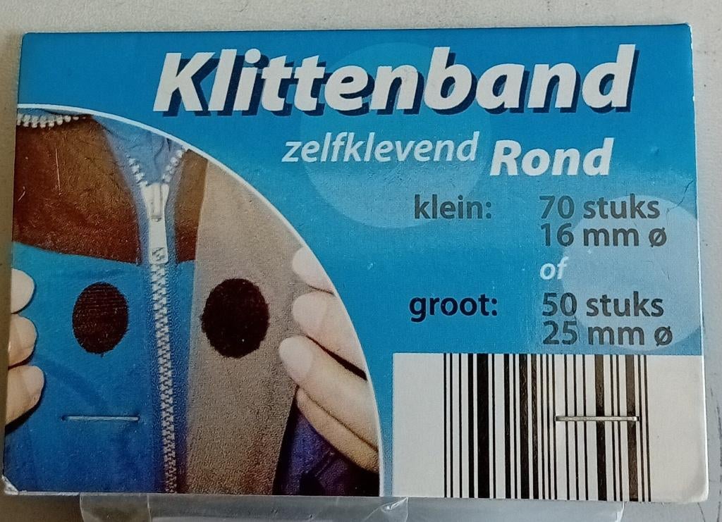 Te Koop: 120 stuks ronde zelfklevend klittenband, nieuw. , Ophalen of Verzenden, Nieuw, Overige typen