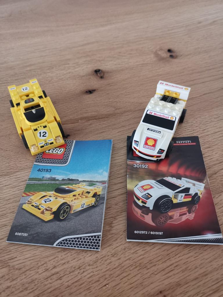Lego Ferrari Shell V-Power Racers 40193 & 30192, Gebruikt, Overige thema's, Lego, Compleet