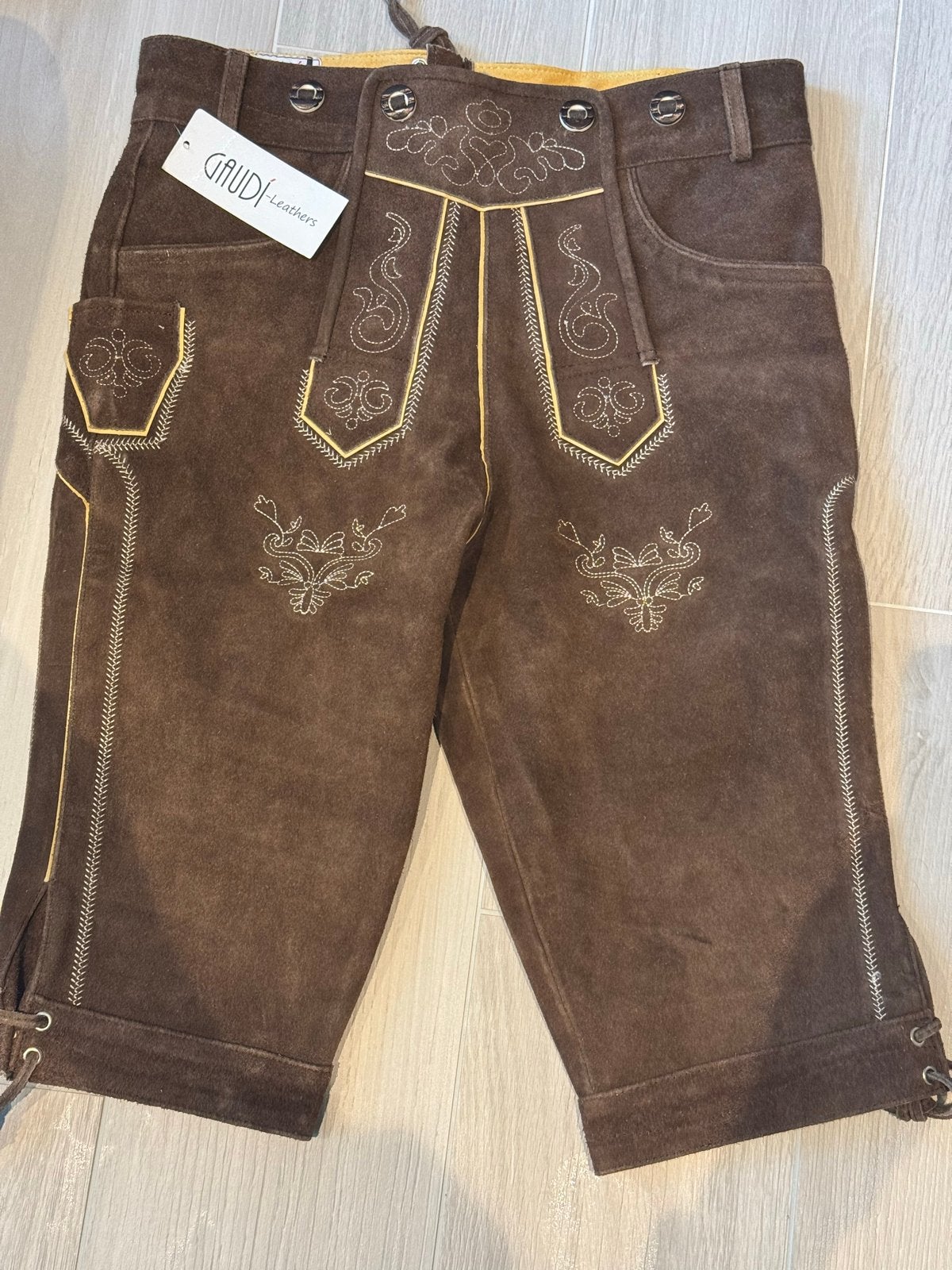 Lederhose Gaudi Leathers - Maat 50, Kleding | Heren, Broeken en Pantalons, Ophalen of Verzenden, Nieuw, Maat 48/50 (M), Bruin