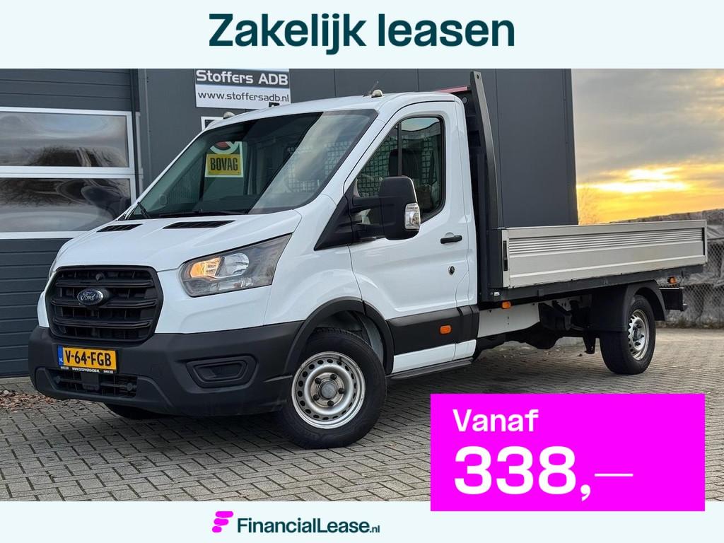 Ford Transit 350 2.0 TDCI 131pk L3 AWD 4x4 Pick-up | Trekhaa, Stof, Zwart, 4 cilinders, 2800 kg