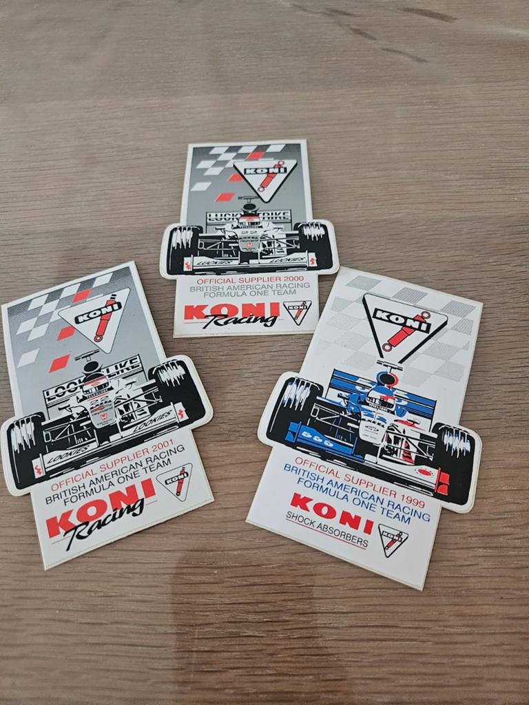 Koni Formule Racing stickers, Ophalen of Verzenden, Zo goed als nieuw, Formule 1