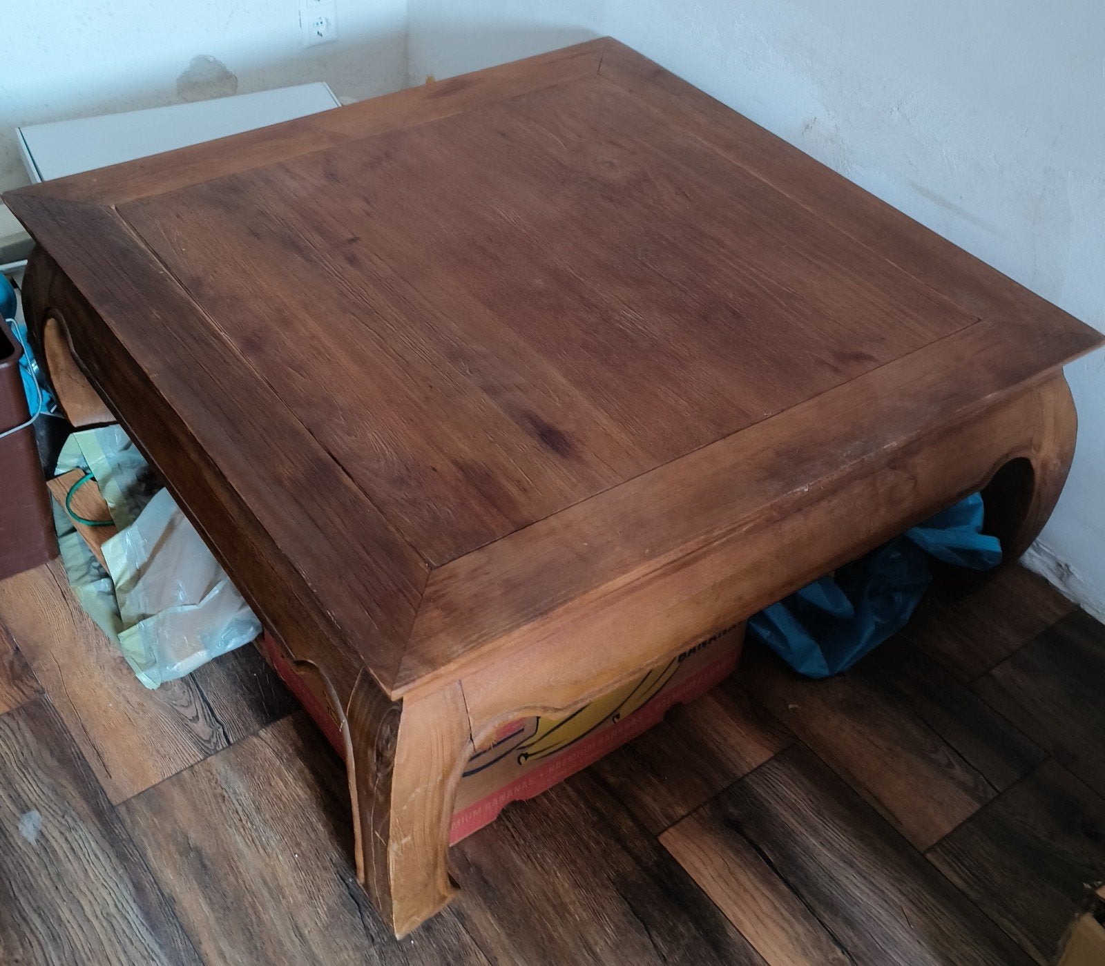 Houten opiumtafel 100x100, Ophalen