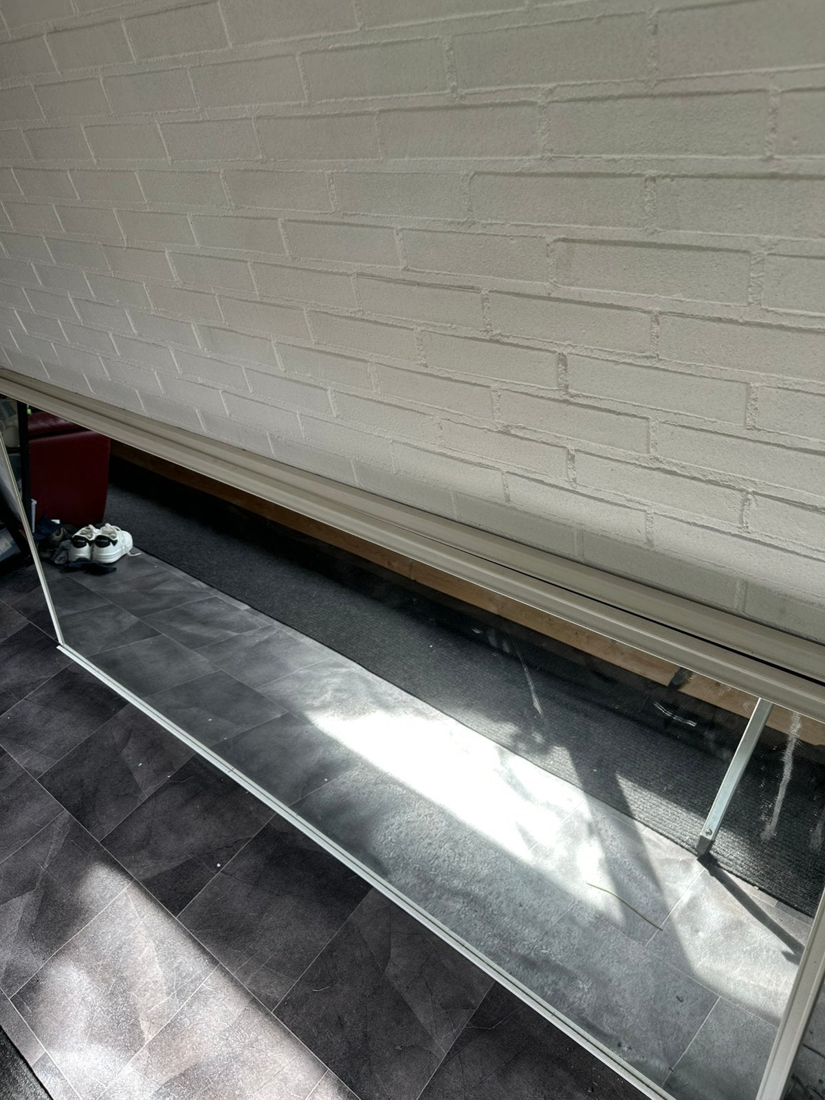 Twee gratis spiegels 220cm maal 90cm., Ophalen, Gebruikt, 200 tot 250 cm, Lijsten
