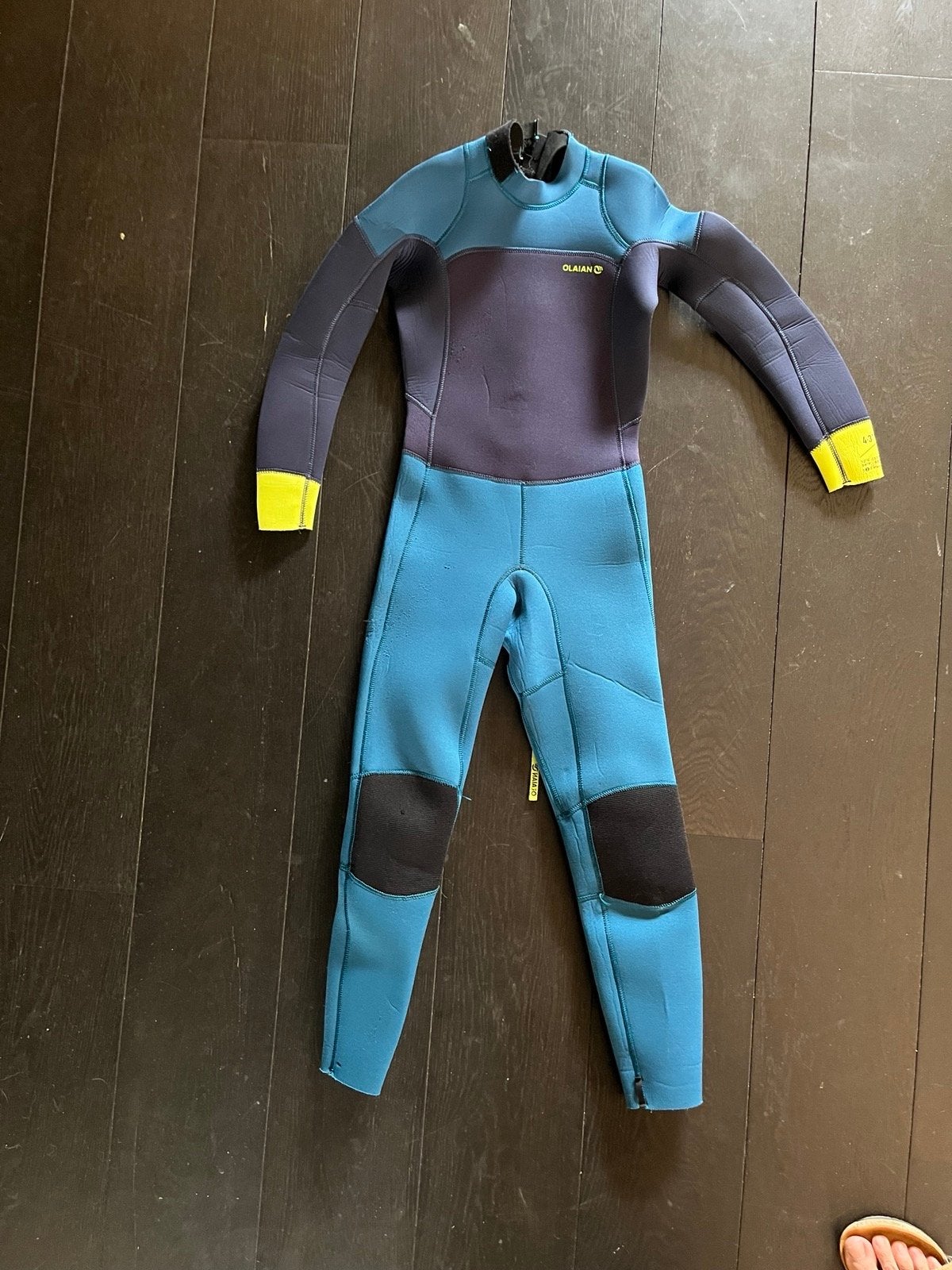 OLAIAN Wetsuit 4-3mm voor 12-17C - 12 jaar, Watersport en Boten, Ophalen of Verzenden, Gebruikt, Dame of Heer, Wetsuit