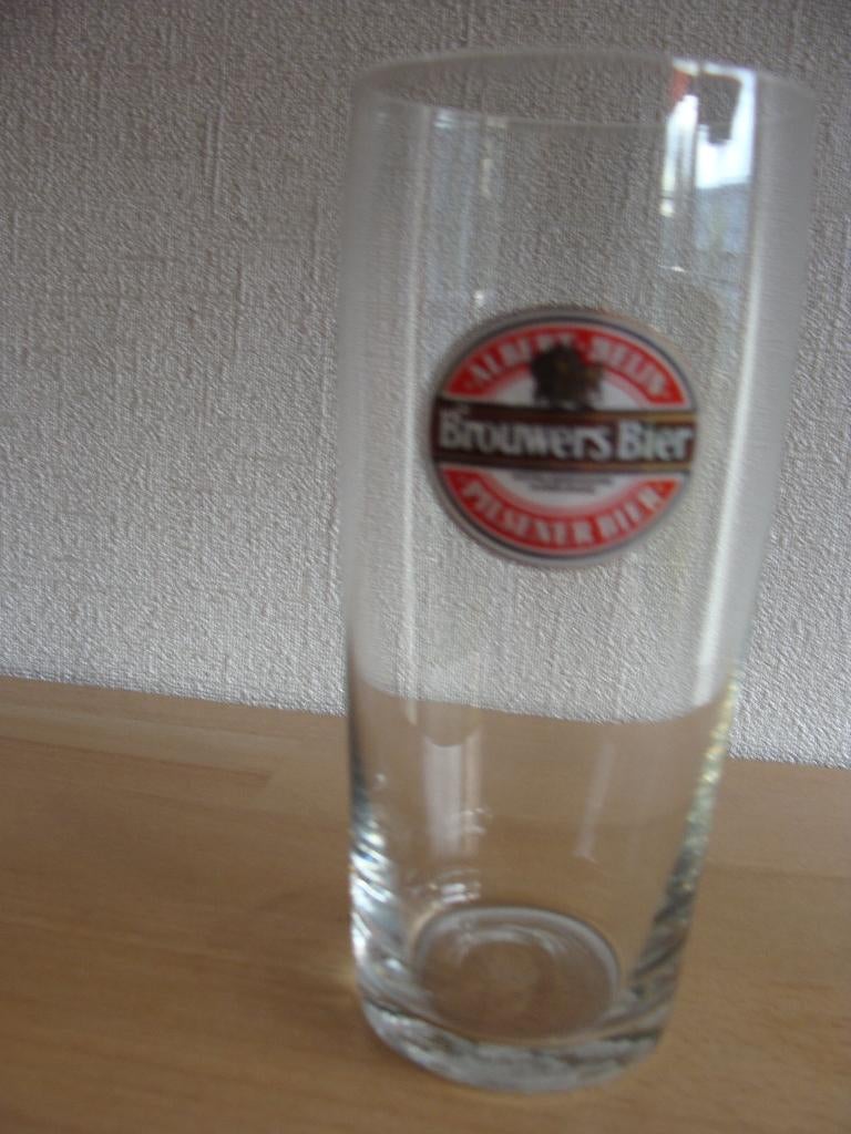 Bierglas Albert Heijn Brouwers Bier - 1 glas aanwezig, Ophalen of Verzenden, Nieuw, Glas of Glazen, Overige merken