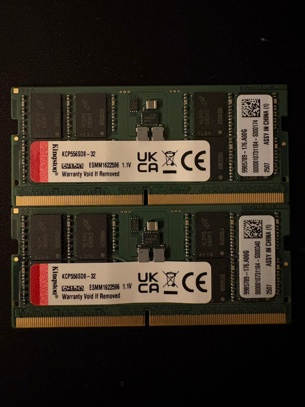 Kingston 64GB (32x2) ddr5 so-dimm ram. 5600 mhz, Ophalen of Verzenden, Zo goed als nieuw, DDR5, 64 GB