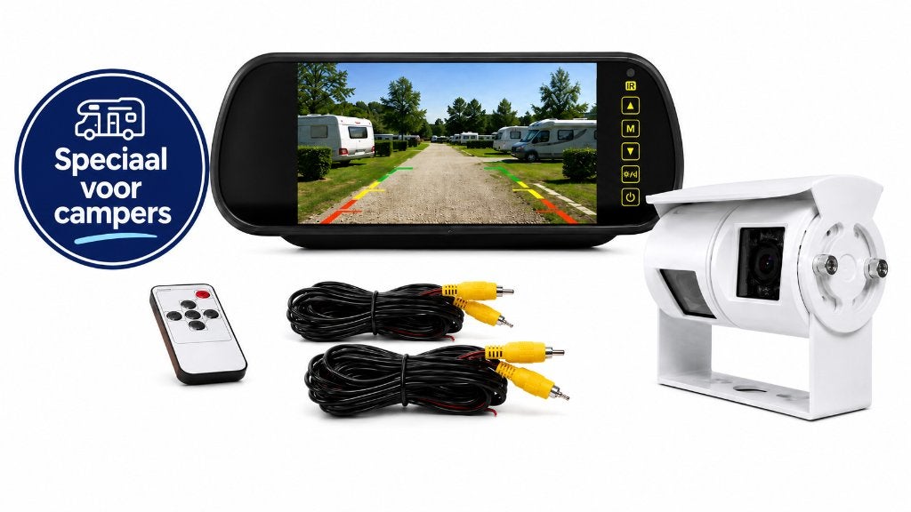 Dubbele Achteruitrijcamera 7 Inch – 20M Kabel, Ophalen of Verzenden, Draadloos, Nieuw