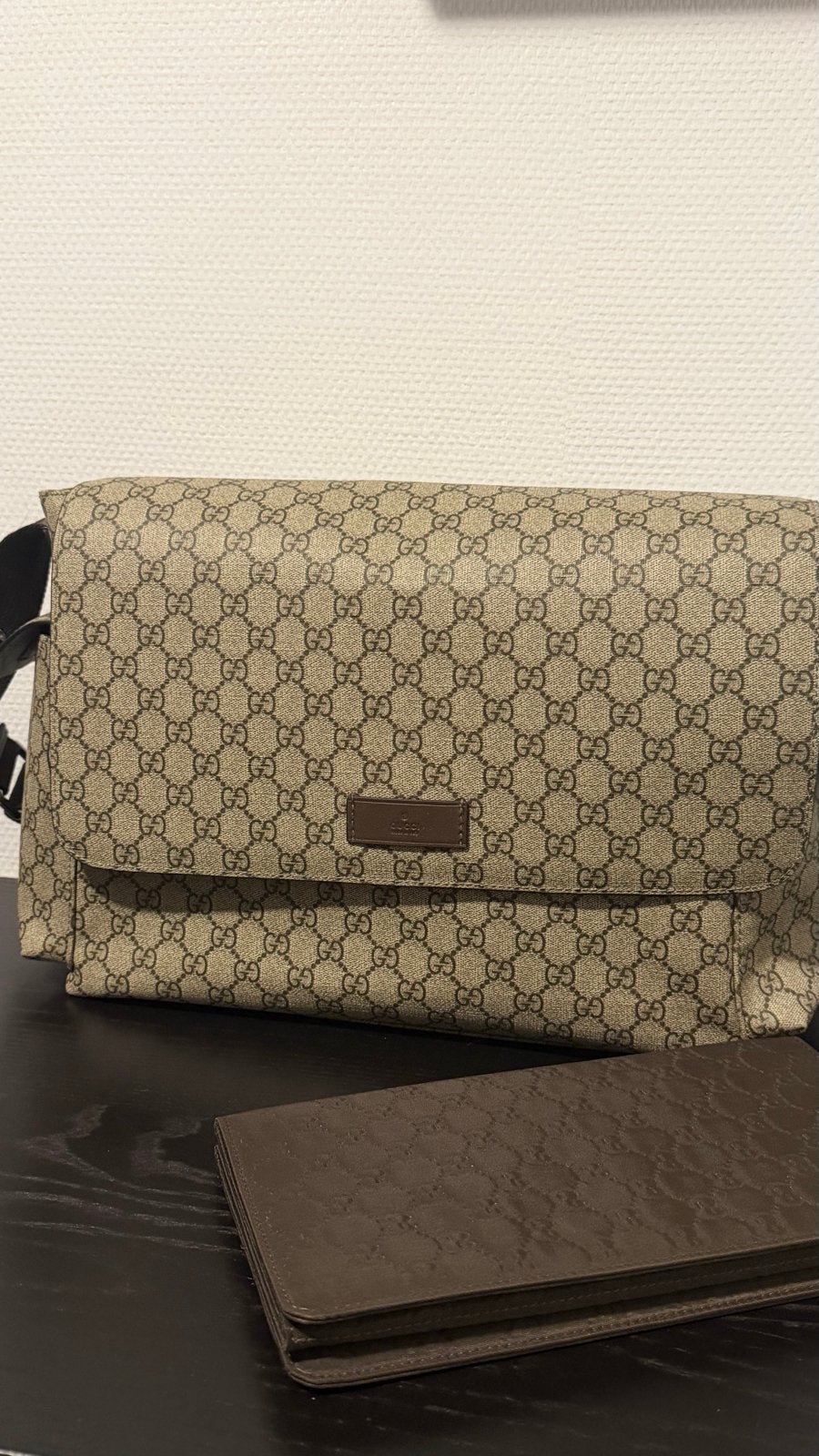 Gucci luiertas, Ophalen of Verzenden, Gebruikt, Bruin, Overige merken