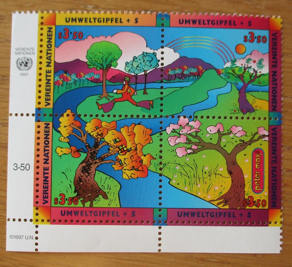 VN Wenen, serie Milieuconferentie, 1997, Verzenden, Overige landen, Postfris
