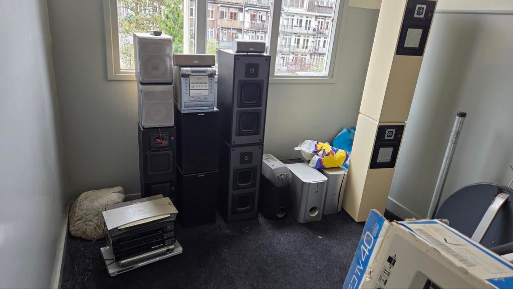 Partij Sony speakers en versterkers, Ophalen of Verzenden, Minder dan 60 watt, Sony