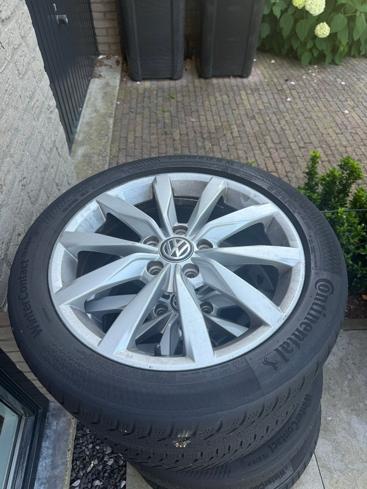 Vw golf velgen met winterbanden, Ophalen, Gebruikt, Banden en Velgen, 17 inch