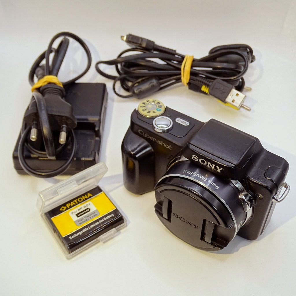Sony DSC-H3 camera compleet, 8 megapixels, Gebruikt, Ingebouwde flitser, Ophalen of Verzenden