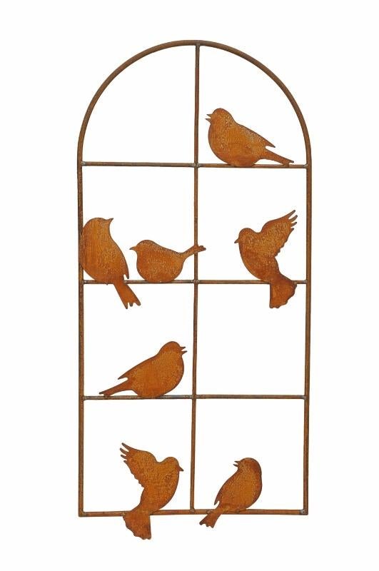 DECORATIE RAAM - VOGELS - IJZER - ZWART, Tuin en Terras, Ophalen of Verzenden, Nieuw