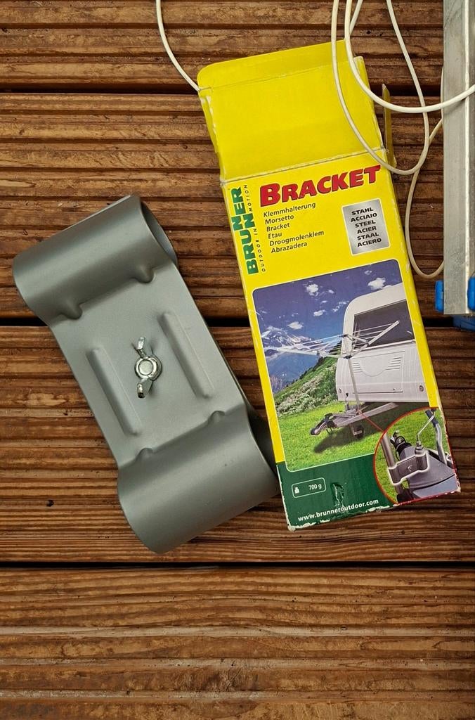 Droogmolenklem Brunner voor op de dissel, Caravans en Kamperen, Ophalen, Zo goed als nieuw