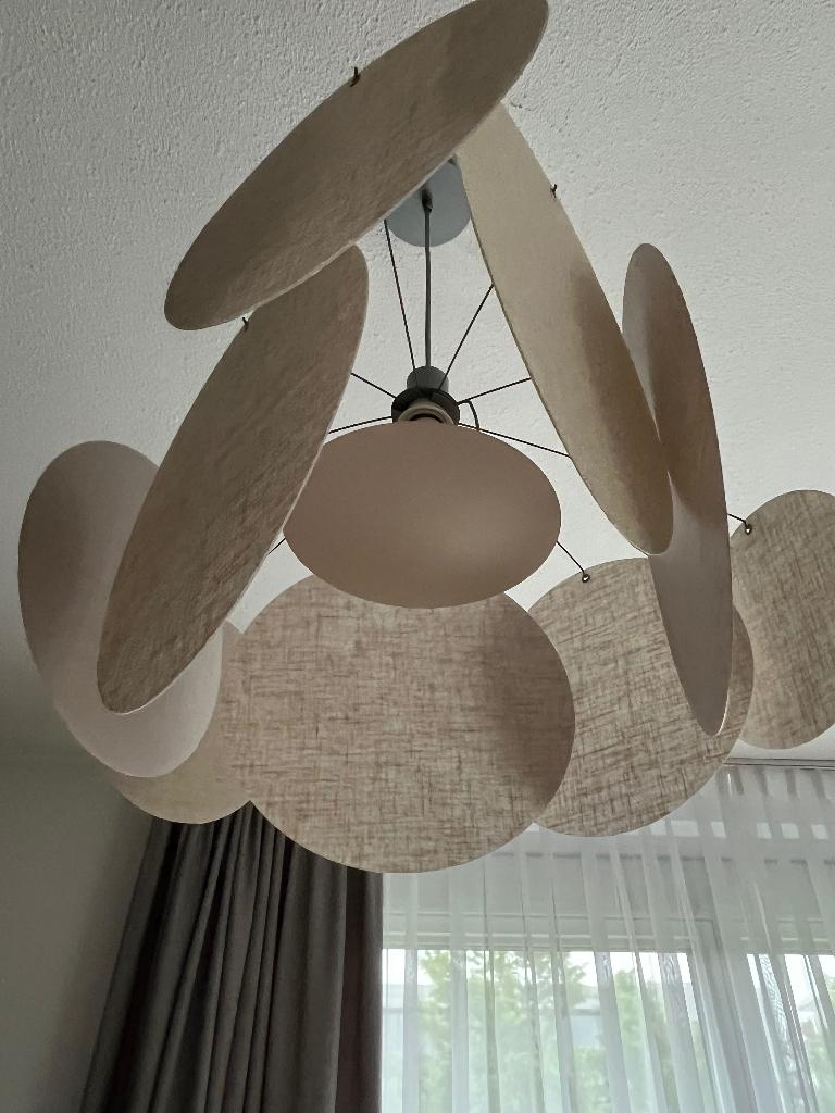 Hanglamp, Huis en Inrichting, Lampen | Hanglampen, Ophalen, Zo goed als nieuw, Stof, Minder dan 50 cm