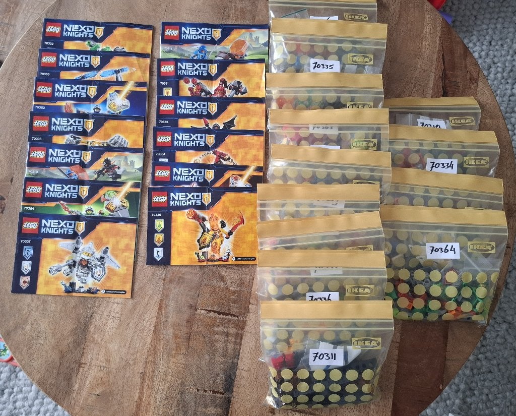 Lego Nexo Knights setjes zgan €5,- per stuk!, Lego, Ophalen of Verzenden, Complete set, Compleet