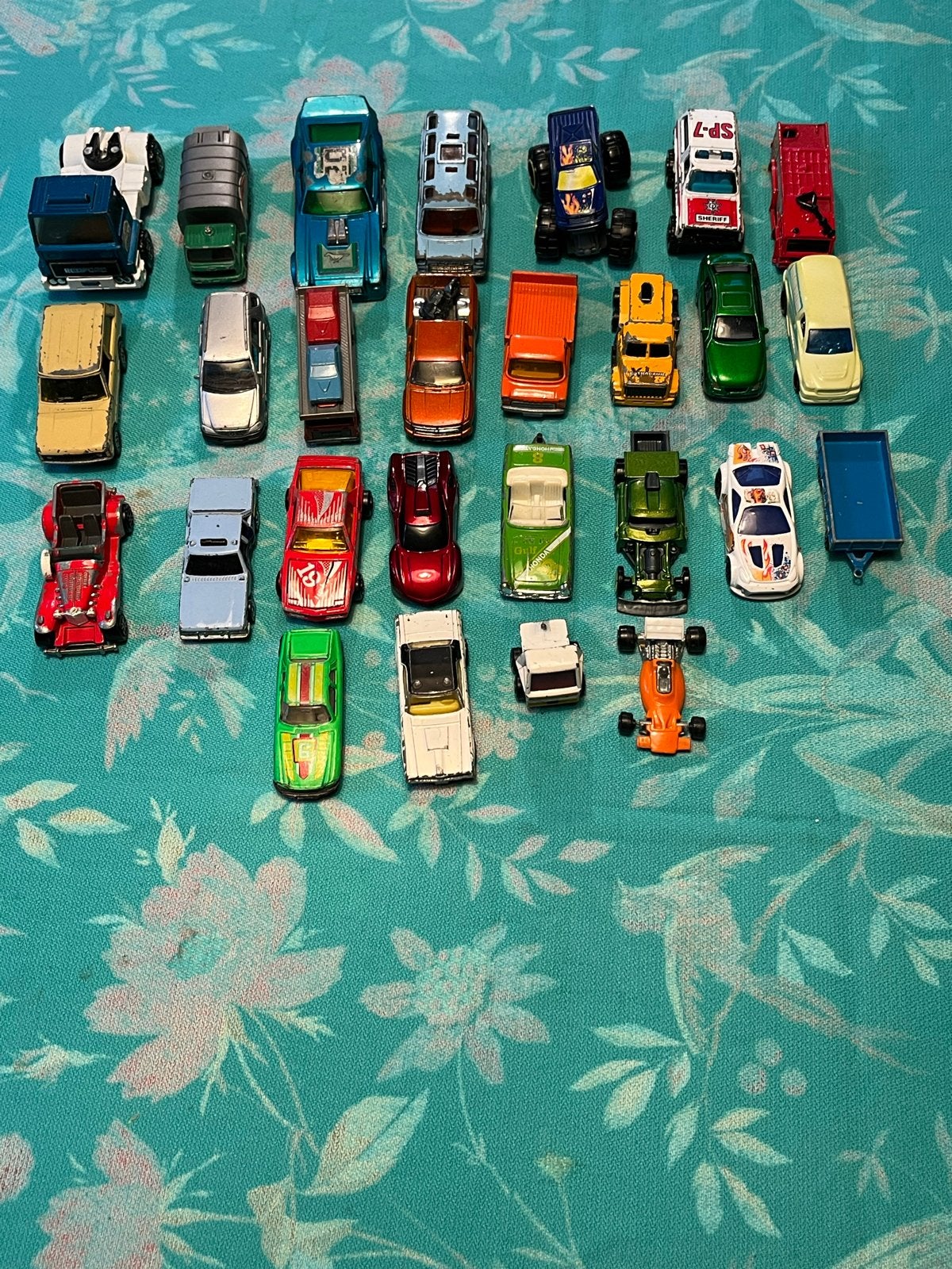 27 Vintage Metalen Autootjes., Ophalen of Verzenden, Gebruikt