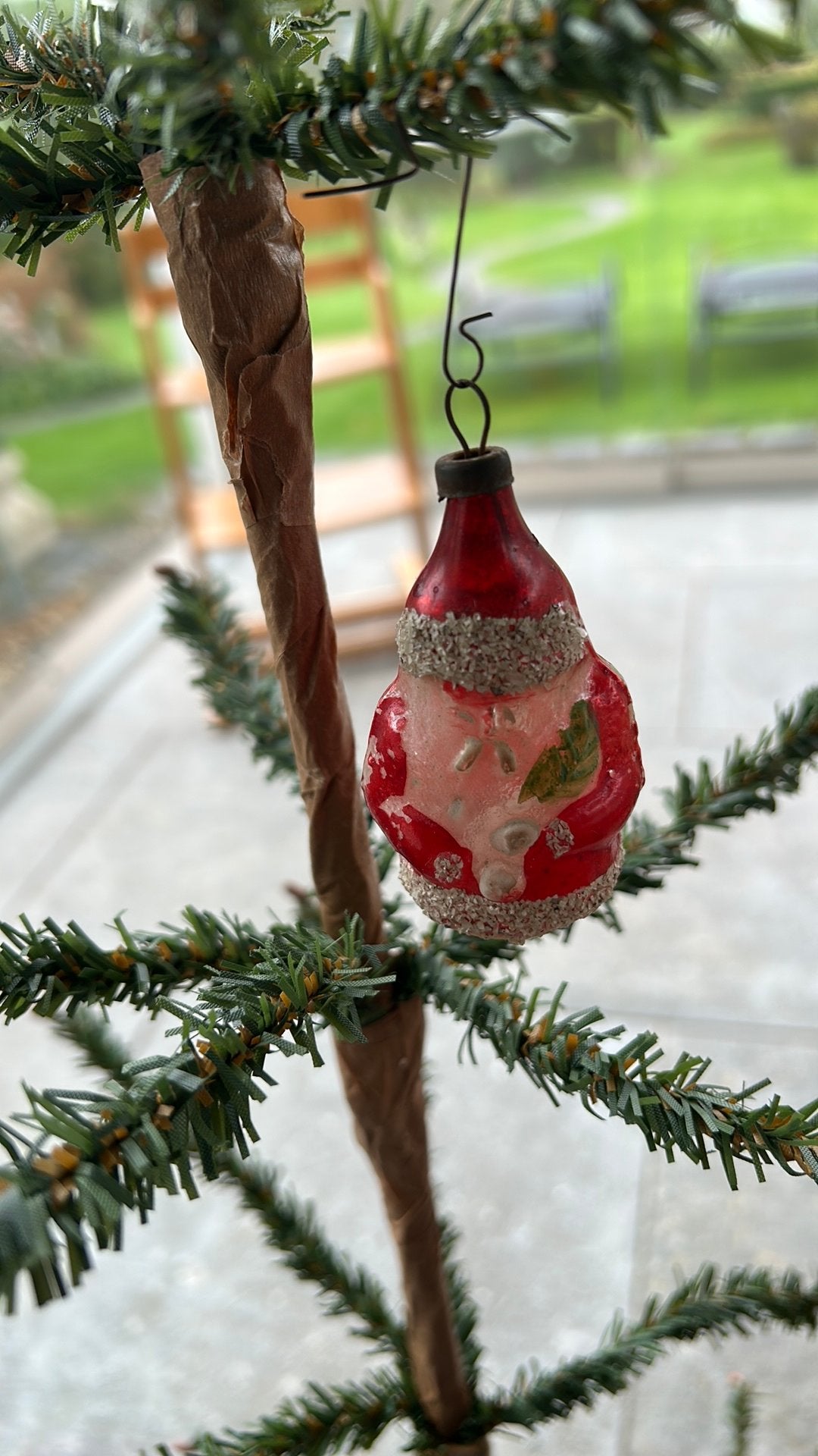 Antiek kerstmannetje, Ophalen of Verzenden, Zo goed als nieuw