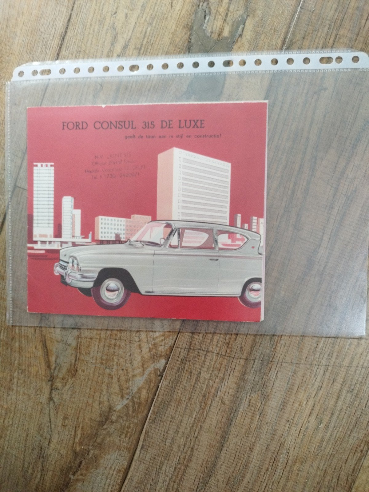 Ford Consul 315 De Luxe Brochure 1961 - Nederlands, Ford, Ophalen of Verzenden, Zo goed als nieuw, Ford