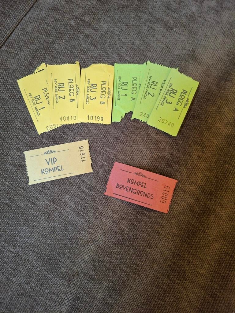 Alle efteling Baron 1998 tickets, Ophalen of Verzenden, Winkel, Super of Benzinepomp, Zegels, Bonnen of Punten