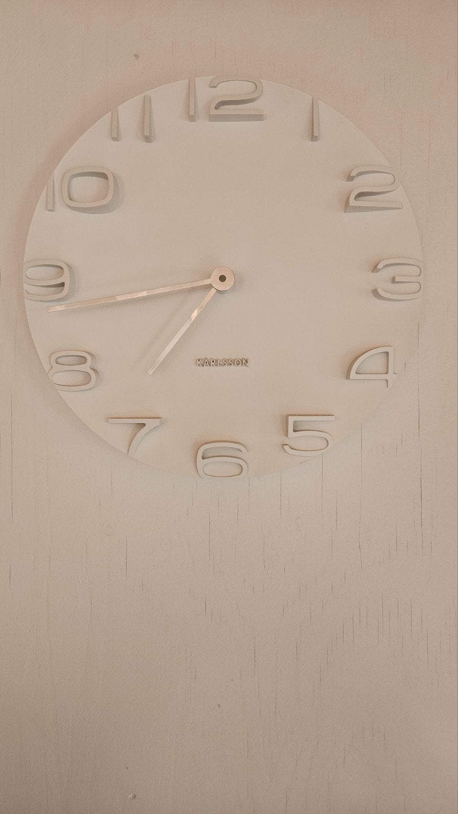 Karlsson Wandklok - Modern en Stijlvol, Ophalen, Wit, Analoog, Modern