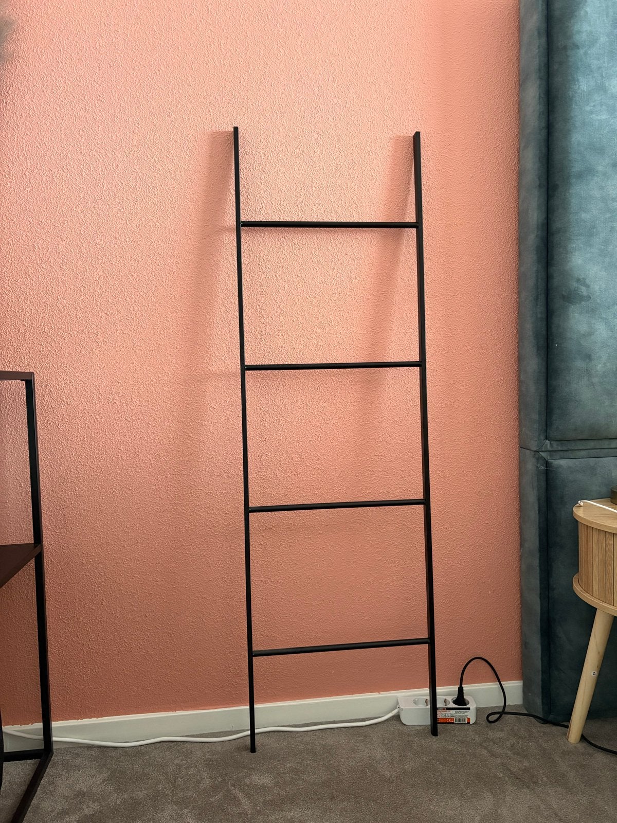 Decoratie ladder - Zwart metaal, Ophalen, Zwart, Zo goed als nieuw, Metaal