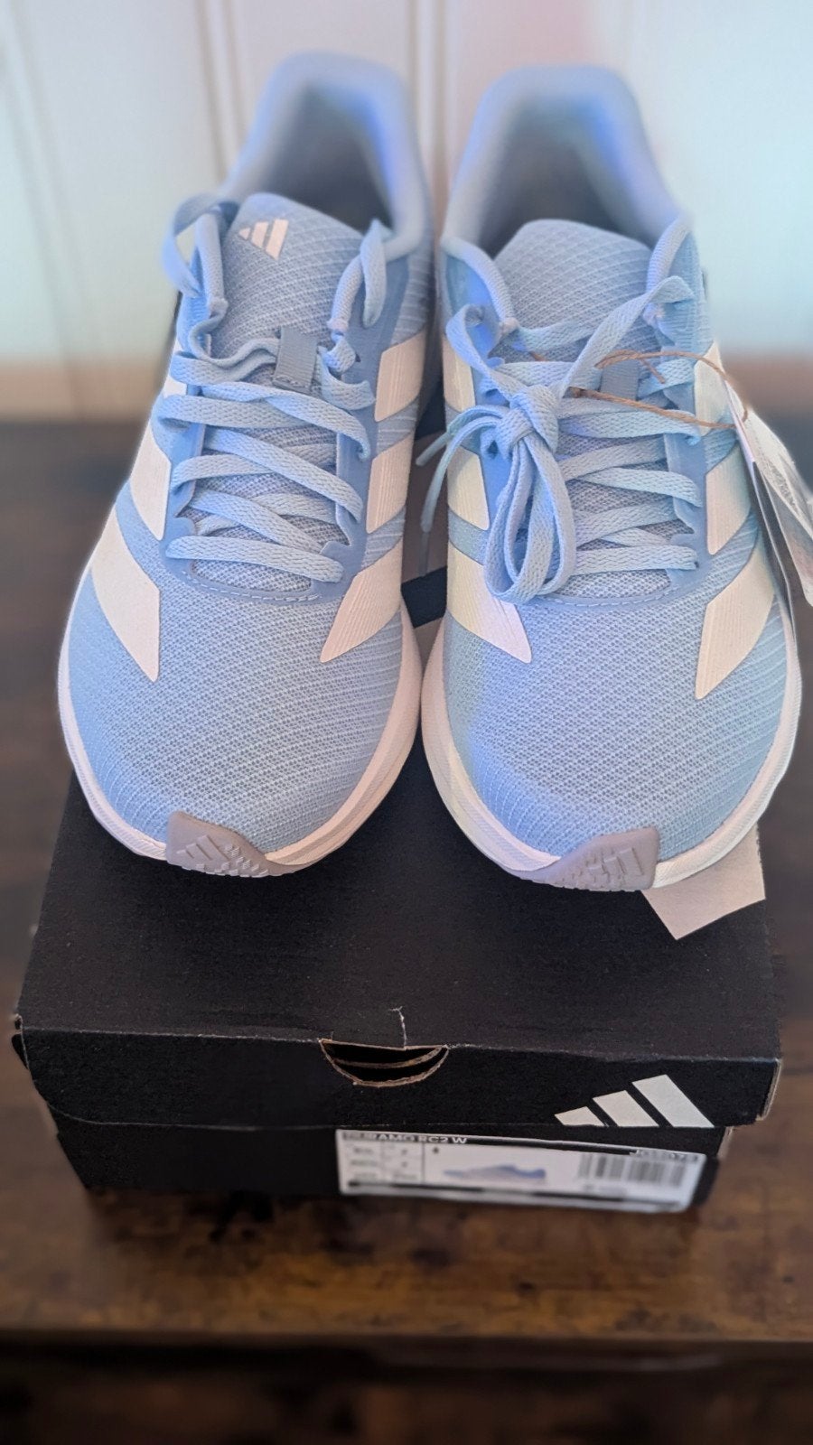 Nieuwe Adidas Duramo RC2 W sneakers - lichtblauw -Maat 40 2/, Ophalen, Nieuw, Blauw, Sneakers of Gympen