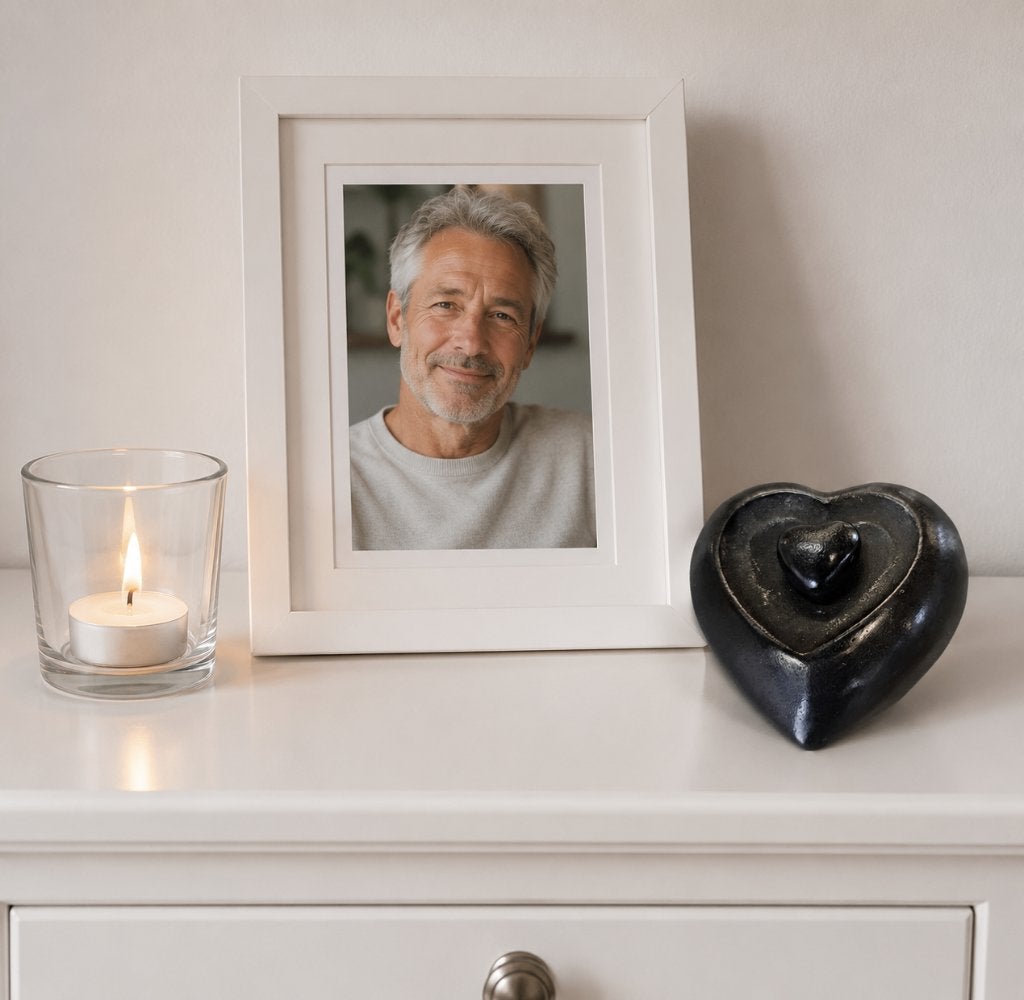 MINI URN/ HART / BRONS / AS URN, Huis en tuin decoratie Marie, Nieuw, Info@huisentuindecoratiemarie.nl, Peize