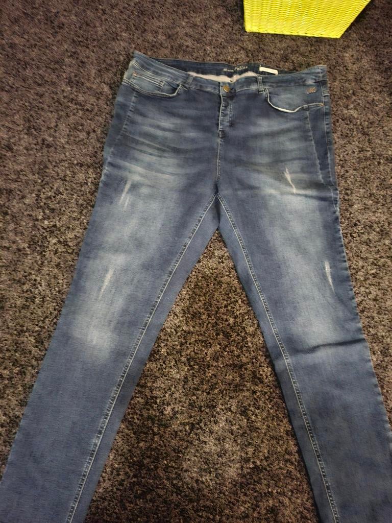 Spijkerbroek Miss Etam, maat 50, Ophalen, Nieuw, Blauw, W33 - W34 (confectie 48/50)