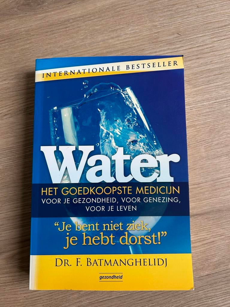 Water: Het Goedkoopste Medicijn - Dr. F. Batmanghelidj, Ophalen of Verzenden, Zo goed als nieuw, Gezondheid en Conditie
