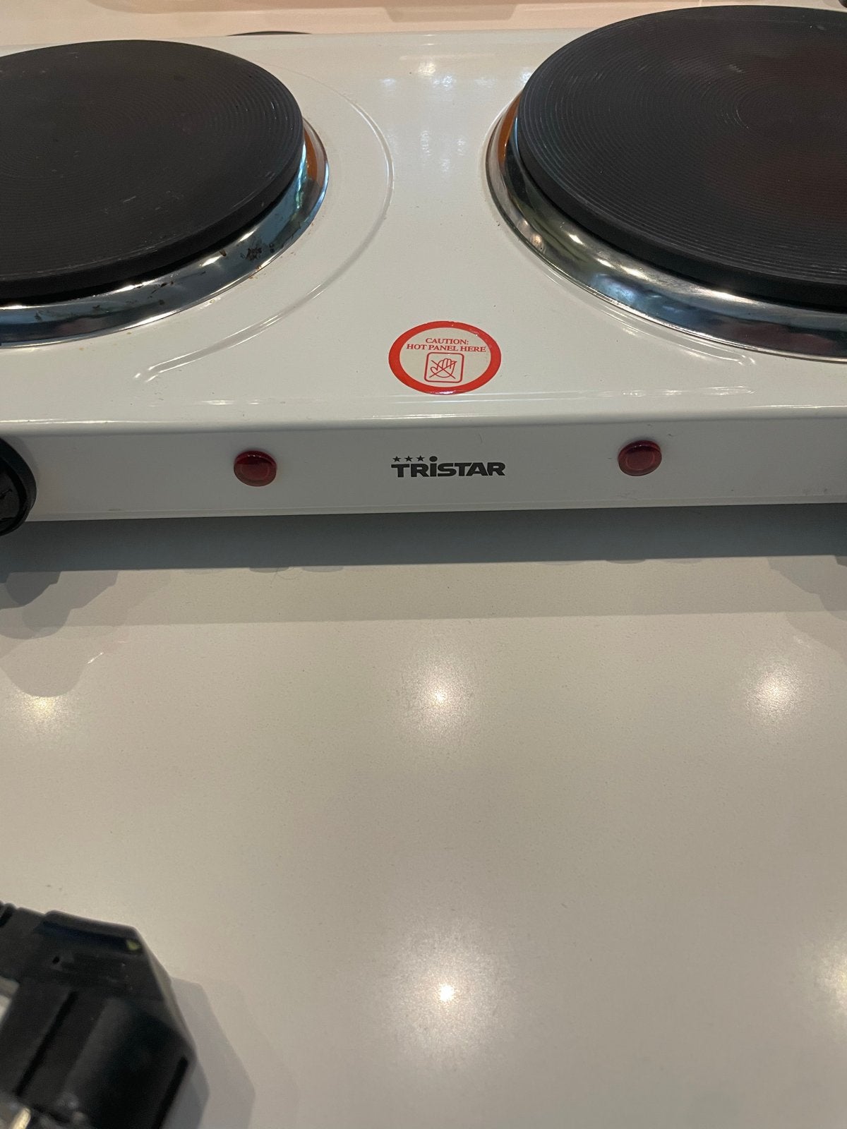 Tristar Elektrische Kookplaat met 2 Kookzones, Ophalen, Gebruikt, 3 kookzones of minder, Vrijstaand