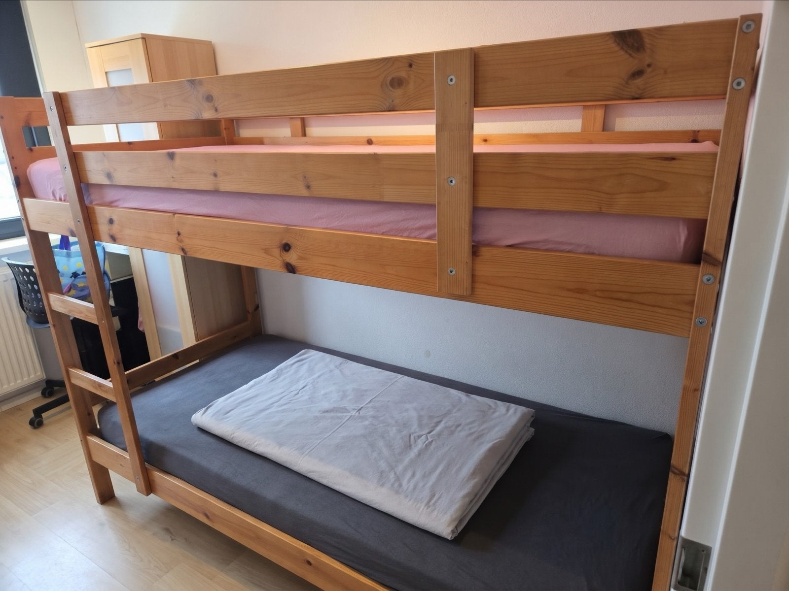 IKEA MYDAL Stapelbed, grenen, 90x200 cm, Ophalen, Gebruikt, 90 cm, 160 tot 180 cm