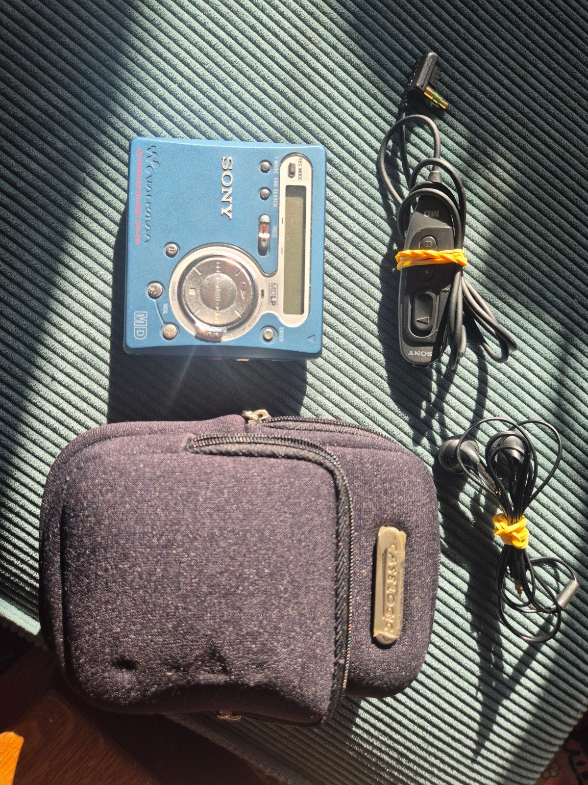 Sony MZ-R700 lichtblauw – compleet - Uitstekend!, Ophalen of Verzenden, Minidisc-recorder