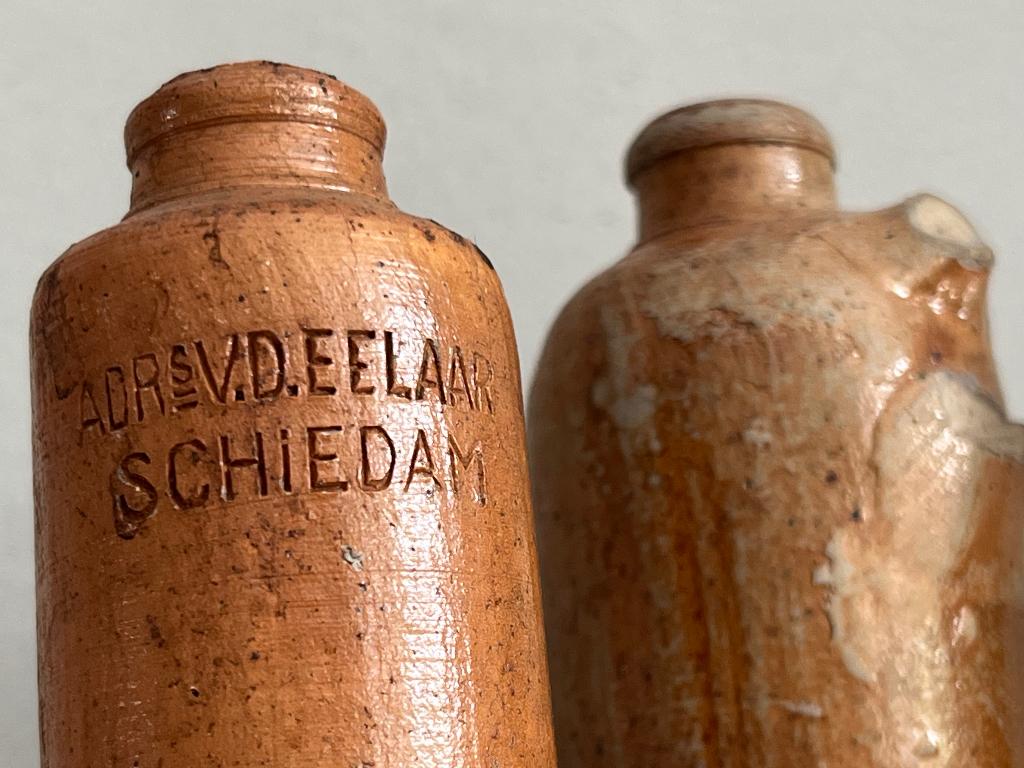Zeldzame miniatuur jeneverkruik Adrs v.d. Elaar, Ophalen of Verzenden
