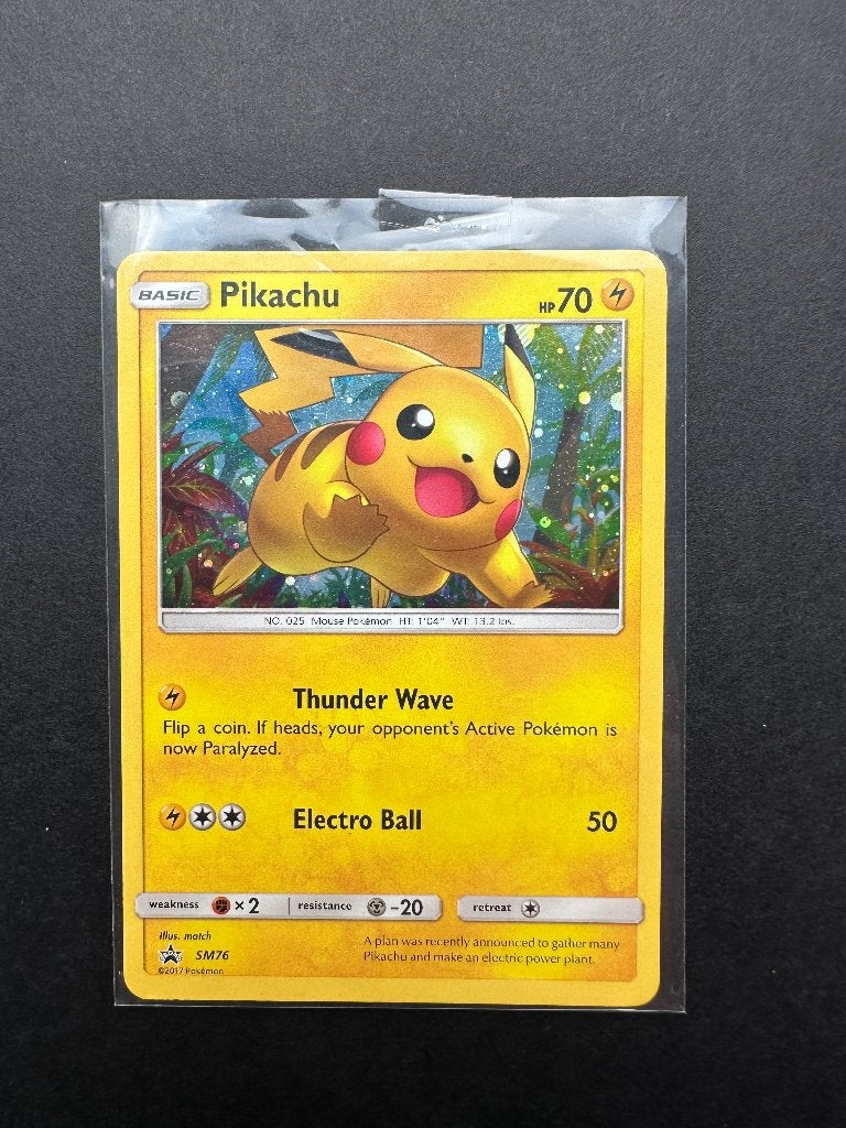 Pikachu SM76, Hobby en Vrije tijd, Verzamelkaartspellen | Pokémon, Zo goed als nieuw, Losse kaart, Foil, Ophalen of Verzenden