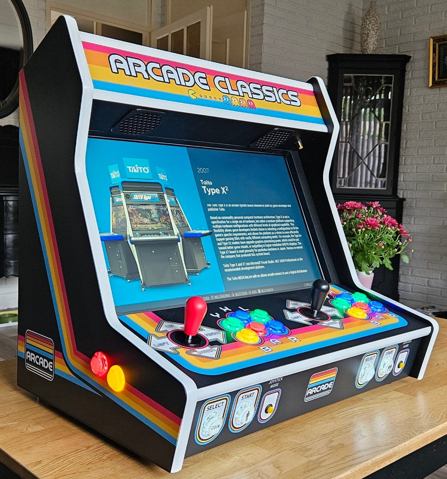 Bartop Arcade kast | Virtual Pinball | MAME | Retro | PC, Verzamelen, Ophalen, Zo goed als nieuw