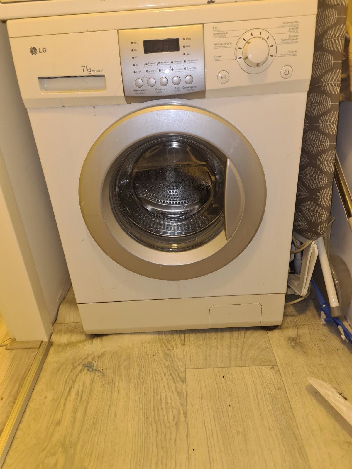 LG WD-13481TP Wasmachine 7kg - Goed werkend, Ophalen, Gebruikt, Voorlader, 85 tot 90 cm