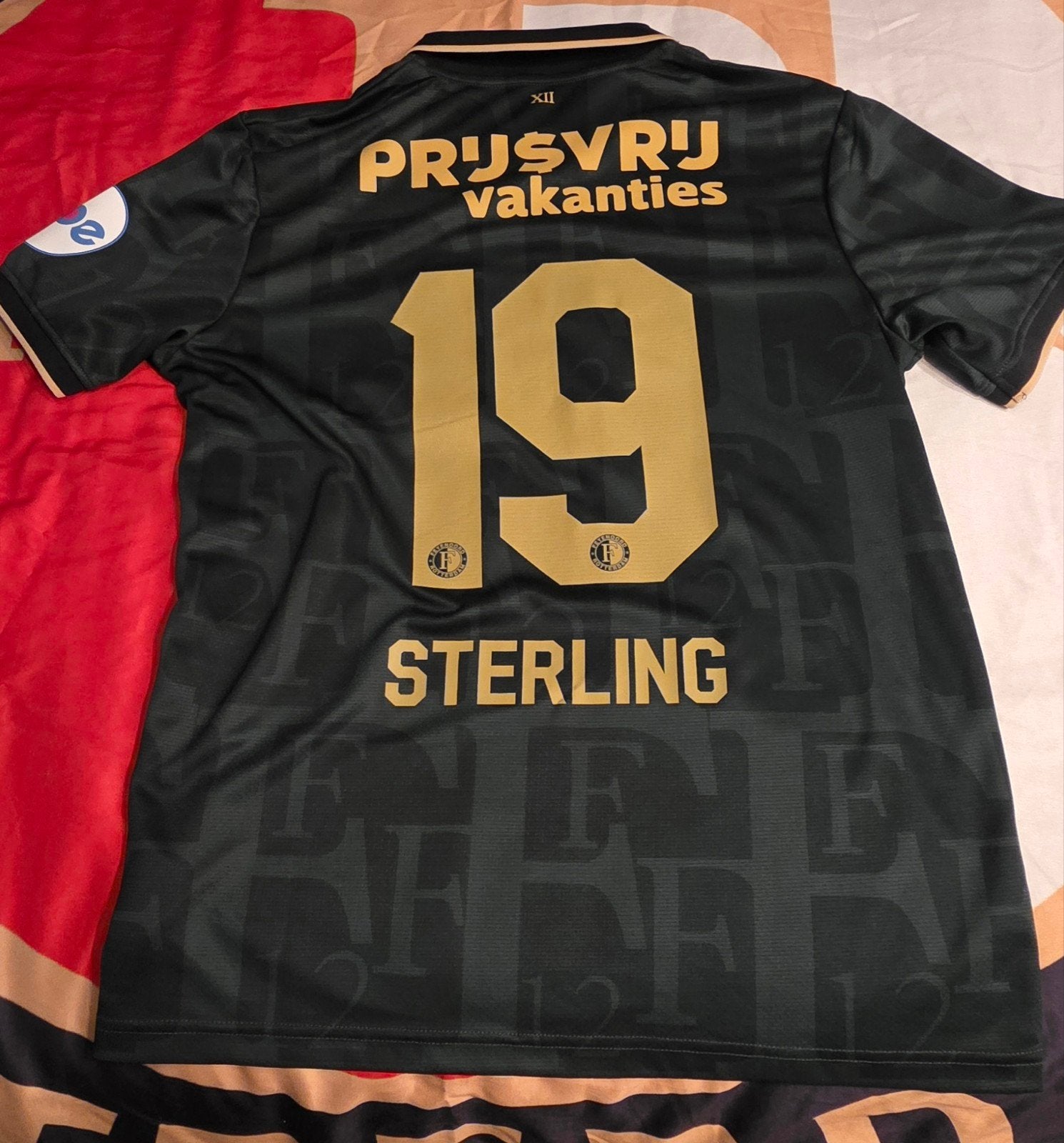 Castore voetbalshirt maat L - Sterling #19, Maat 52/54 (L), Castore, Zwart, Nieuw