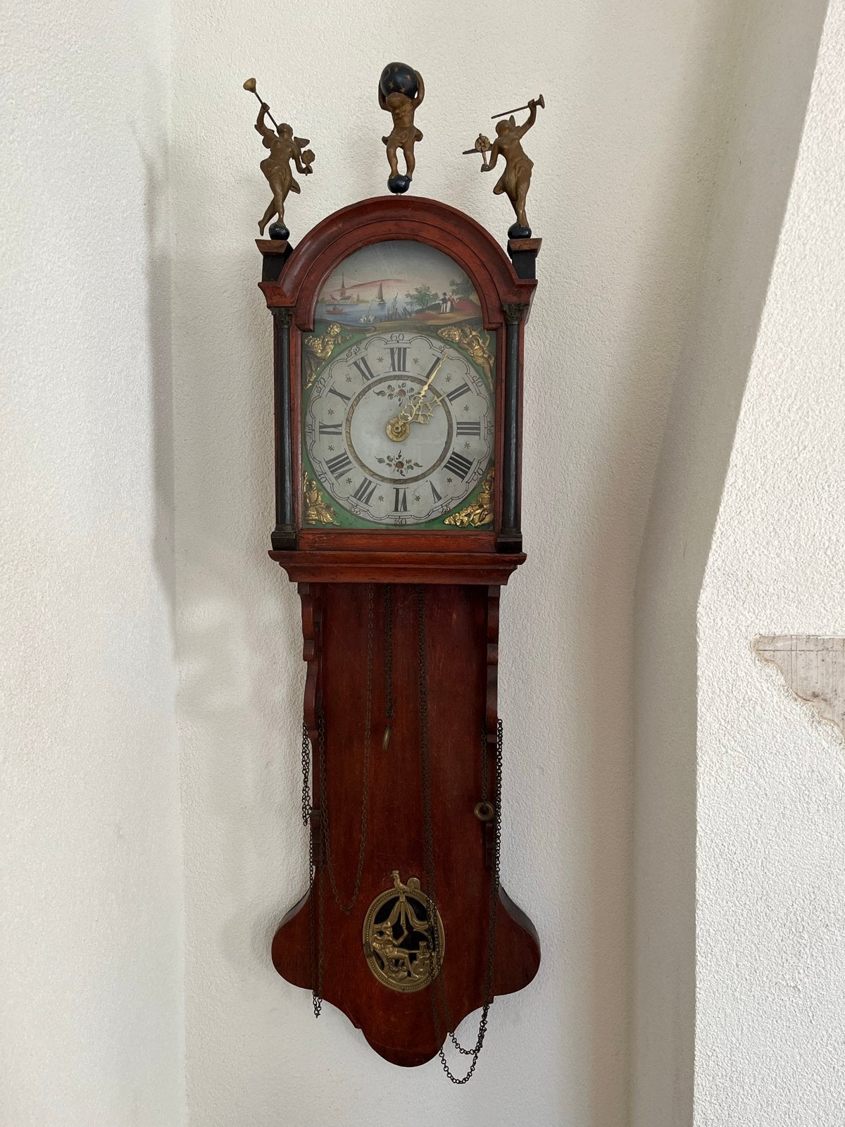 Klassieke Friese Staartklok - Antiek Wandklok, Ophalen