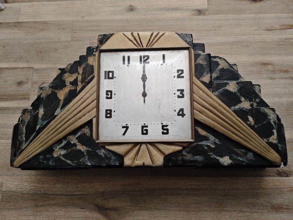 Franse Art Deco schouw-/tafelklok – ca. 1920–1935, Ophalen
