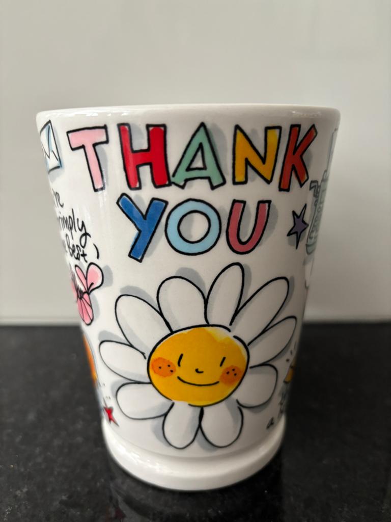 BLOND Amsterdam “Thank you” mok NIEUW met label., Ophalen, Blond Amsterdam, Nieuw, Kop(pen) en/of Schotel(s)