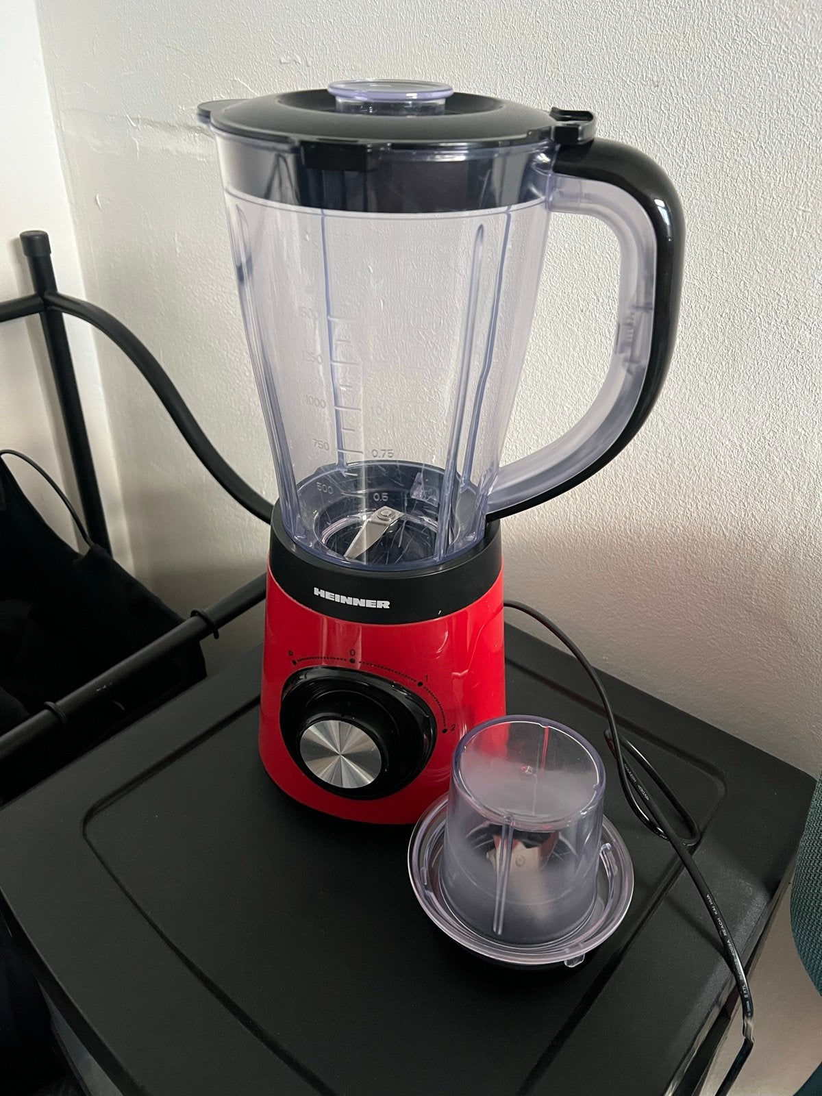 Heinner Blender 500W - Rood, Witgoed en Apparatuur, Ophalen, Zo goed als nieuw, Blender