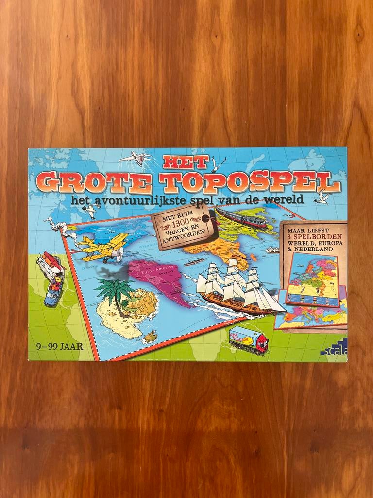 Het Grote Topospel - Avontuurlijk Aardrijkskundespel, Een of twee spelers, Ophalen of Verzenden, Zo goed als nieuw