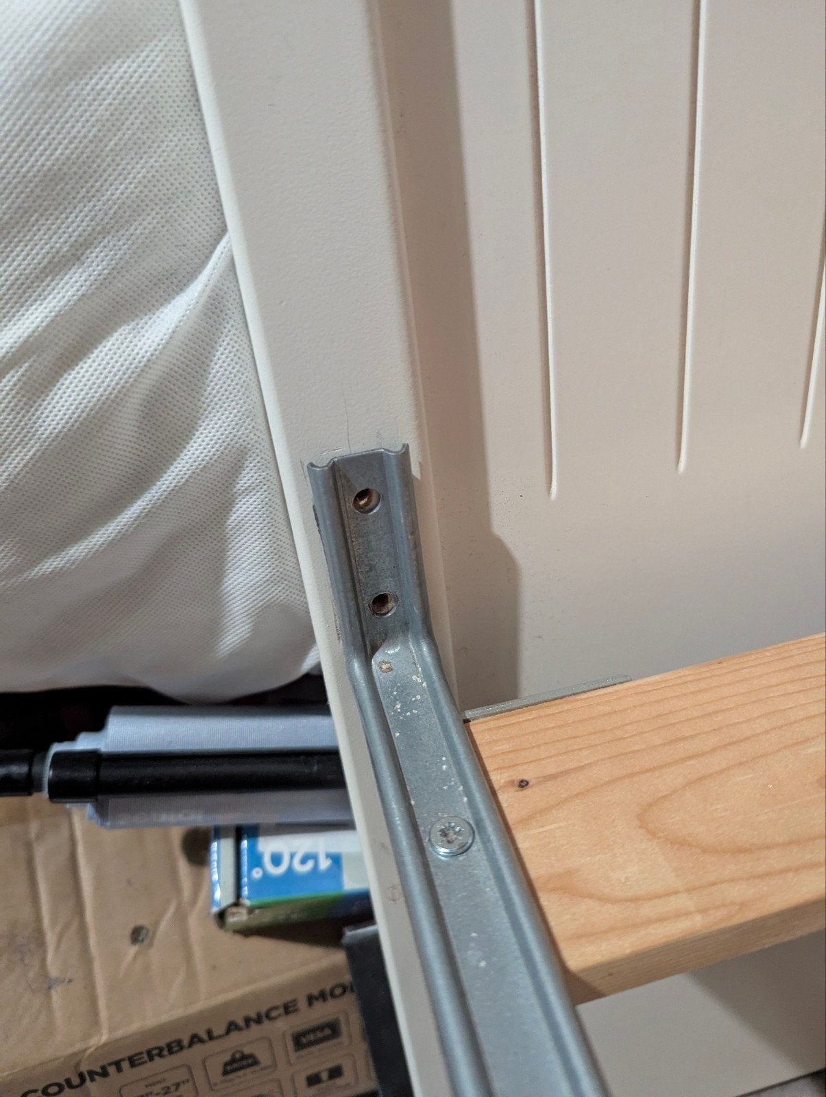 IKEA Hemnes bedbank met 3 lades - Wit, Ophalen, Wit, Tweepersoons, 80 cm