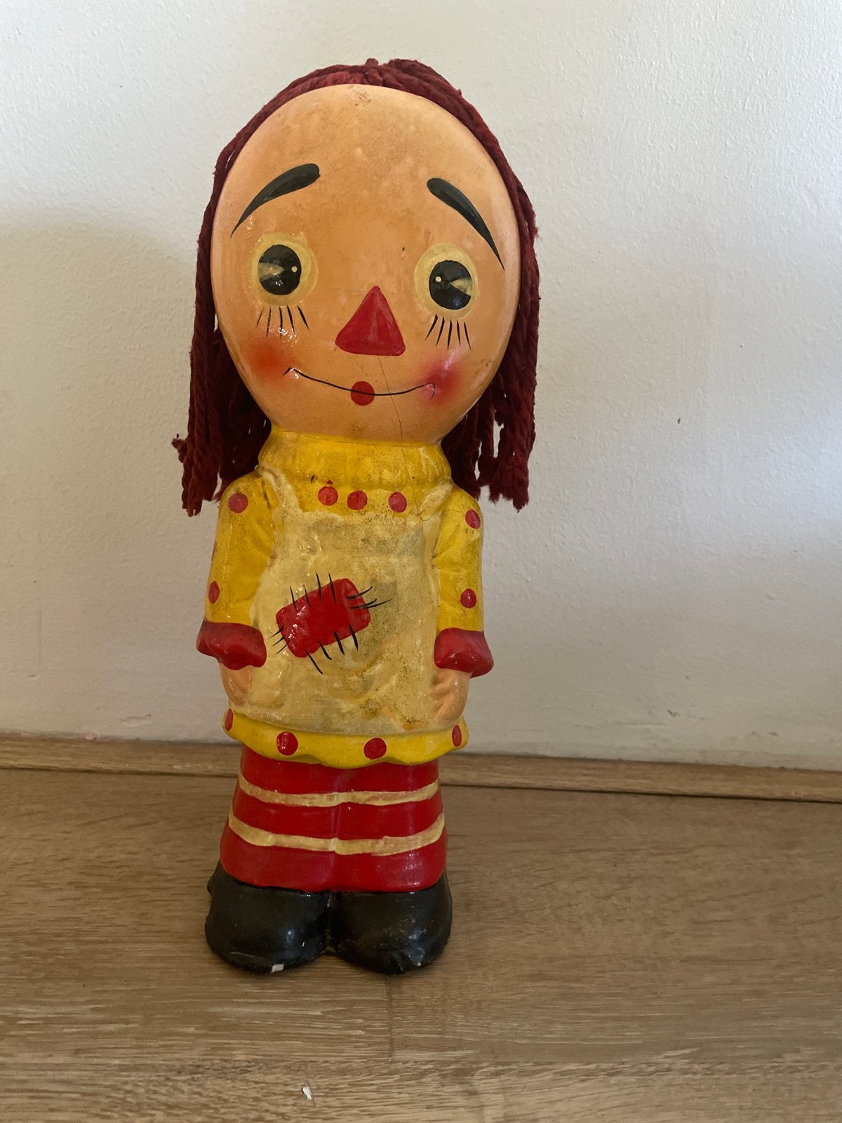 Vintage Spaarpot Pop - Raggedy Ann Stijl, Ophalen of Verzenden, Gebruikt, Steen, Aardewerk of Keramiek, Strip- of Tekenfilmfiguur