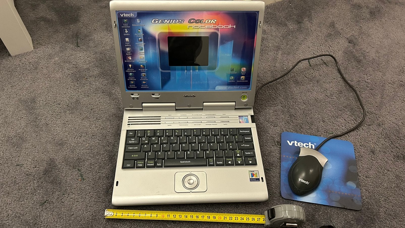 Vtech Genius Color Notebook met muis - Vintage educatieve la, Computers en Software, Windows Laptops, Gebruikt, Minder dan 4 GB
