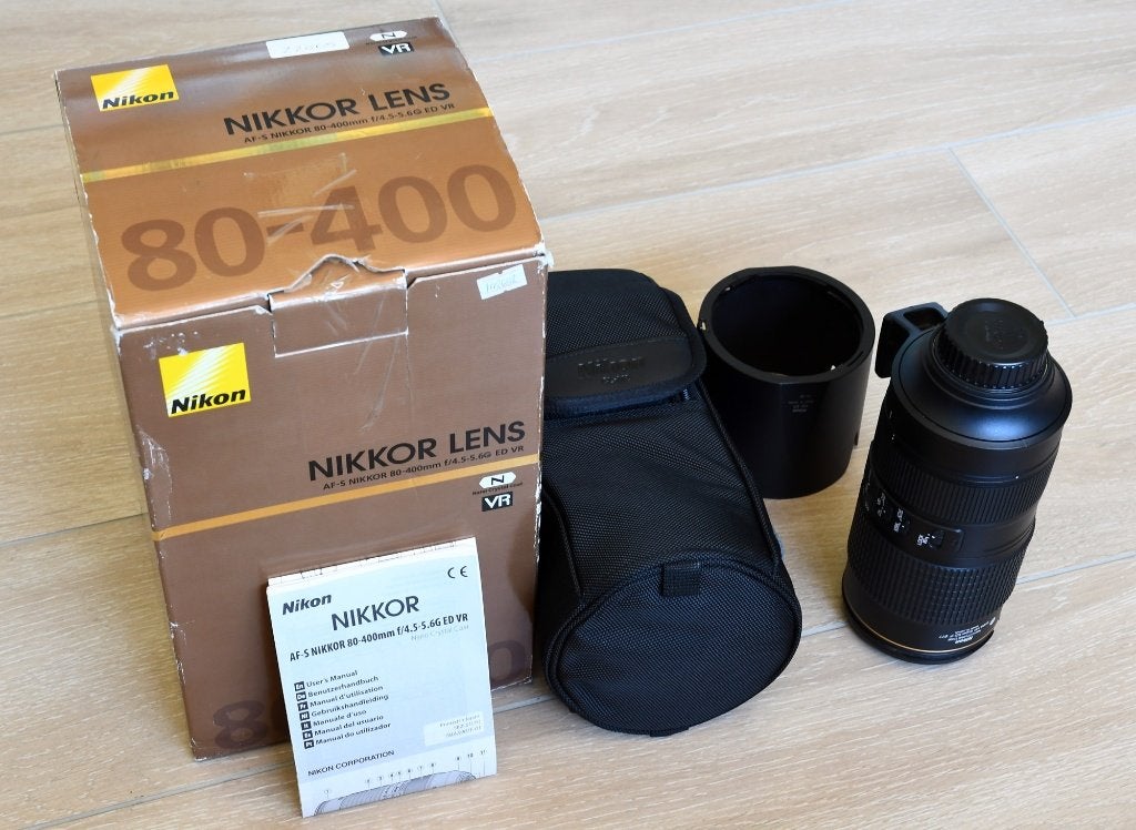 Nikon AF-S 80-400MM 1.4-5.6G ED VR, Audio, Tv en Foto, Fotografie | Lenzen en Objectieven, Ophalen, Beschermhoes/tas, 400 mm, Gebruikt