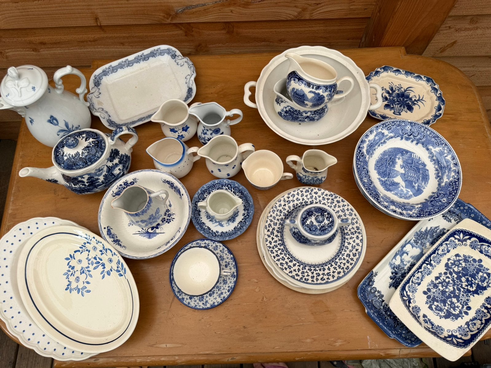 Samensteld servies servies delen oud boch maestricht, Antiek en Kunst, Ophalen