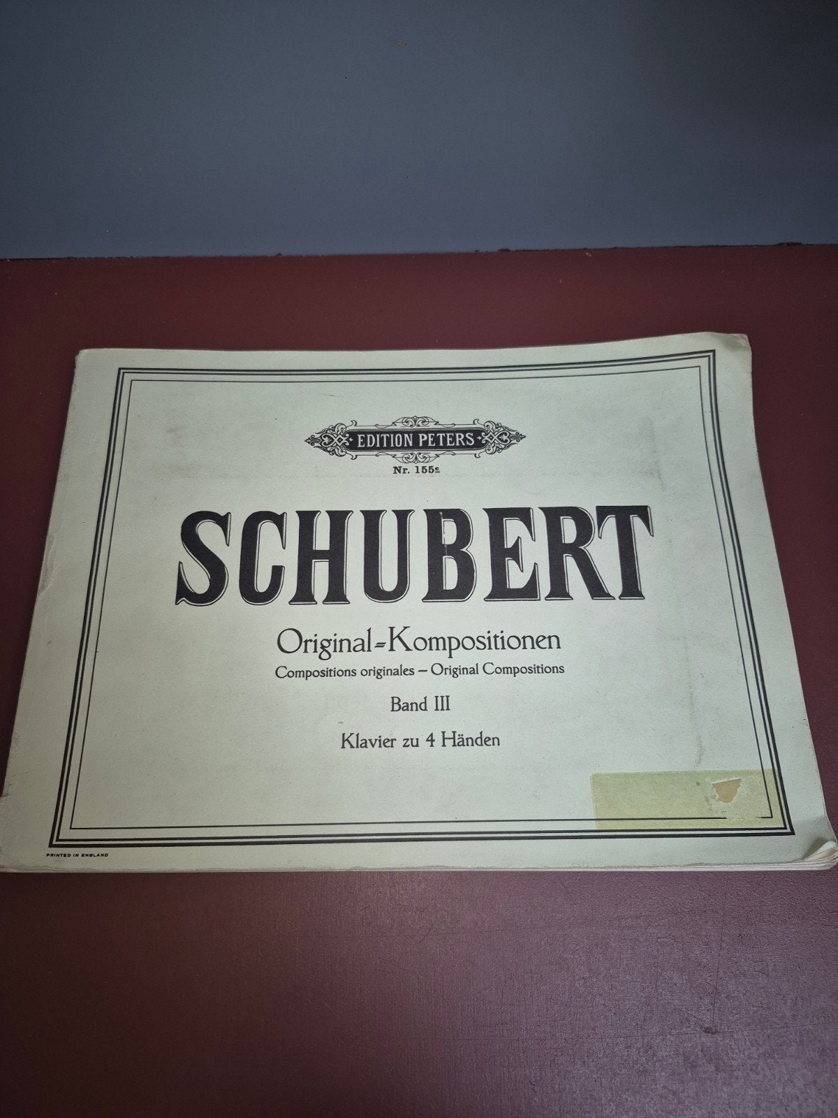 Schubert Original-Kompositionen Band III Klavier zu 4 Händen, Gebruikt, Klassiek, Ophalen of Verzenden, Artiest of Componist