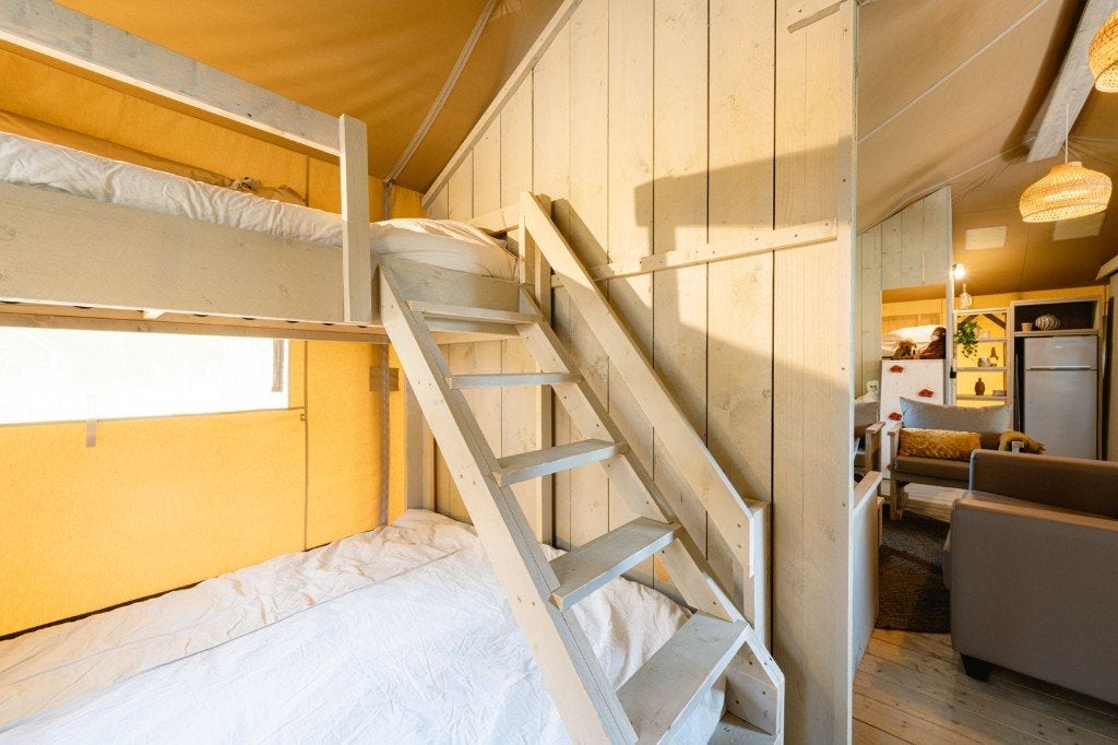 Triplebed / 3 persoons bed (nieuw), Ophalen, 80 cm, 200 cm, Grijs